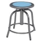 Swivel Stools with Grey Frame, Blueberry Seat, 18